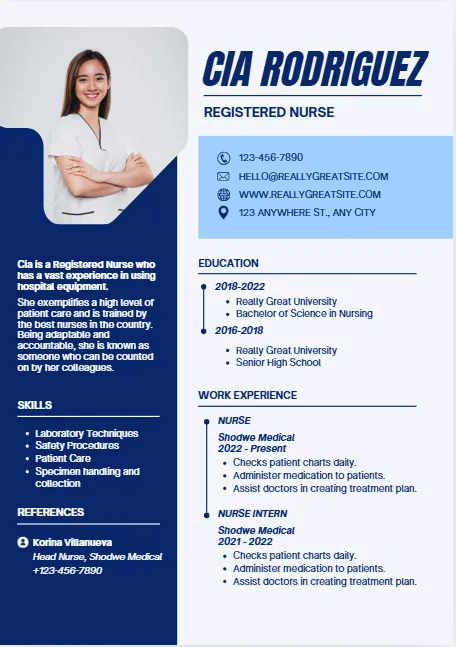 Healthcare CV Design